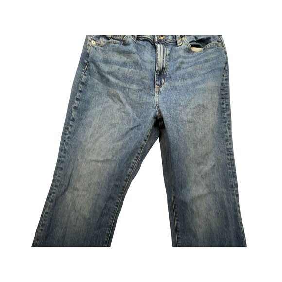 Gap Womens Denim 70s Flare Jeans 14/32L Blue Cotton Spandex - Picture 6 of 15